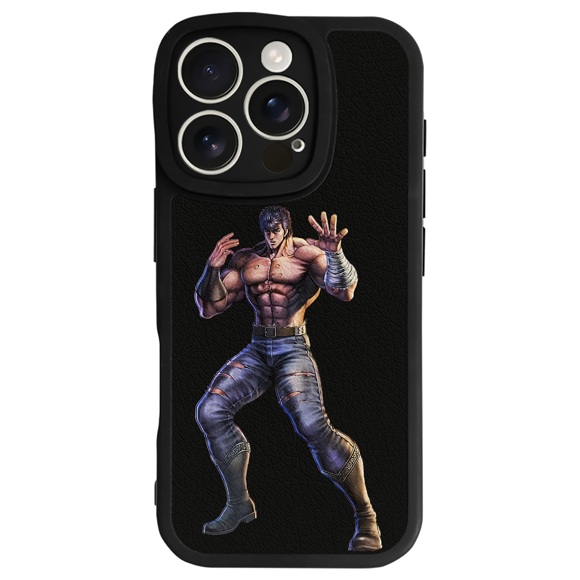 （画像用） 北斗の拳 Fist of the North Star 【iPhone 16シリーズ対応】シリコンスマホケース（レザー調） 材質：シリコン